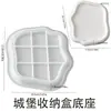 Chunqi Casa de Natal Pote de Armazenamento Copo para Vela Boneco de Neve de Natal Árvore de Natal Conjunto de Velas Ornamento Molde de Silicone