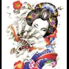 Calcomanías de tatuaje de brazo de flor media manga para hombres y mujeres, fabricantes de tatuajes europeos y americanos, venta al por mayor exclusiva transfronteriza