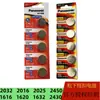 Panasonic 2032 Pila de Botón Original para Tarjeta Batería de Litio para Coche Báscula Digital 2450 Pila para Mando a Distancia de Llave