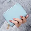 Nuevo tarjetero de doble capa para mujer, de piel sintética con cremallera, de gran capacidad, para tarjetas de conducir.