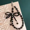 Nueva Cadena para Teléfono Móvil con Colgante de Lazo de Cristal, Bolso Pequeño, Joyería Multicolor Brillante, Regalo para Niña
