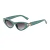 [Personalizado] Gafas de Sol Estilo Ojo de Gato Europeas y Americanas, Gafas de Sol Pequeñas Anti-UV para Exteriores para Mujer, Gafas de Sol Transfronterizas