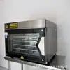 Horno de convección con 5 bandejas y 4 bandejas, Horno de convección eléctrico de escritorio comercial Corazón de flujo Luna de pastel con almacenamiento a prueba de vapor Llave Horno de convección
