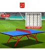Mesa de Tênis de Mesa Atacado de Fábrica com Flange Grande, Novo Padrão Nacional, Resina SMC para Exterior, Mesa para Competição Esportiva Escolar ao Ar Livre