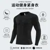 Camiseta Esportiva Masculina de Manga Curta Respirável de Secagem Rápida Justa para Fitness Esportes Corrida ao Ar Livre Moletom Esportivo