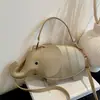 Bolsa Transversal Elefante Moda Outono 2026 Nova Leve Luxo Retrô High-End Simples Versátil Bolsa de Ombro Único Transversal