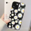 Funda de teléfono con estampado de margaritas iPhone18Promax Ojo de pupila de crisantemo funda de teléfono floral pequeña iPhone18