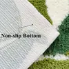 Alfombra de Musgo Especial de Suministro Transfronterizo Alfombra Tufted de Forma Irregular para Dormitorio Alfombra de Mesita de Noche de Fondo Marino Alfombra de Piso Antideslizante Tufted para Sala de Estar