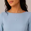 Exportación Transfronteriza Más Vendido Moda y Simple Colgante Retro de Estrella de Cinco Puntas Corazón Gota de Agua Collar Cadena para Clavícula