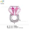 Globo de película de aluminio con anillo decoración de boda boda boda sala de bodas lugar San Valentín propuesta de anillo de diamante bola de papel de aluminio