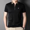 2026 Nuevo Estilo de Verano Camisa Polo de Manga Corta con Cuello para Hombre, Camiseta de Negocios para Hombre con Cremallera Superior, Al por Mayor en Stock