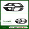 Adequado para Corkevitt Corvette C8 modificado ABS interruptor principal e do passageiro decoração em fibra de carbono