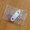 Placa de crimpado de alambre clip de alambre hebilla de enrutamiento de alambre pieza de crimpado de alambre de cable pinza soporte de alambre tipo puente de plástico con tornillo cuenta de alambre de dos orificios