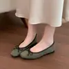Zapatos Mary Jane Planos de Ante con Punta Cuadrada y Lazo Poco Profundos Wanwanfeng para Mujer 2026 Nuevos Slip-On Zapatos de Abuela