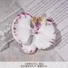 Cabeça Simulada de Orquídea Borboleta Atacado Cabeça de Flor Parede de Flores Arranjo de Flores Guirlanda Feita à Mão Adorno de Cabeça Acessórios de Cabelo Fileira de Flores Flor Artificial