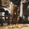 Calça jogger de marca da moda, calça casual nova, calça de workwear americana resistente 2026, corte solto, moda masculina da moda para outono e inverno