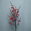 Flor de Ameixa Simulada Atacado Decoração de Bonsai Balde de Bênção de Ano Novo Pequenos Enfeites Cenário de Salão de Casamento Arranjo Floral Celebração de Casamento