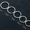 Argola de Chaveiro Metálica Plana Argola de Chaveiro Preta Eletroforética Acessórios de Pingente DIY Argola de Chaveiro Acessórios de Ferragens para Malas Venda por Atacado