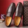 Oferta especial sapatos de couro business formal sapatos de couro masculinos sola macia meia-idade e idosos casual sapatos masculinos produtos genuínos sapatos de casamento moda masculina