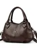 Bolso de mano grande versátil transfronterizo para mujer, nuevo y moderno 2026, bolso para mamá de dama, de un solo hombro, cruzado, bolso de cuero suave