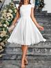 Verão Novo Comércio Exterior Novo Feminino Ebay Dunhuang Novo Vestido de Cintura de Manga Curta Vestido Tutu