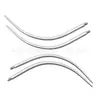 Aço Inoxidável 316 Aço Titânio Barra Curva Guia Inserção de Agulha Rosca Guia Curvo Barra Lábio Unha Stud de Orelha Acessórios de Piercing