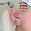 Pendientes de Estrella de Cinco Puntas Super Brillantes de Lujo Ligero para Mujer, Pendientes de Titanio de Gama Alta de Nicho, Pendientes de Moda en Estilo de Lujo Ligero