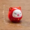 Paisaje en miniatura, linda figura de gato de la suerte de Año Nuevo, adorable decoración DIY, accesorio de bolsa sorpresa, pequeño adorno de escritorio o para coche