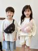 Bolso Cruzado para Niños Lindo Bolso de Pecho con Estampado de Letras para Niño Bolso de Hombro Sencillo y Combinable para Niña Monedero