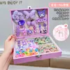 Regalo de Cumpleaños para Niños Accesorios para el Cabello Caja de Regalo Set Pinzas para el Cabello Joyero para Niñas Pinzas para el Cabello Kuromi para Niñas