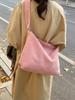 Bolso de Cuero Gamuzado Transfronterizo para Mujer, Gran Capacidad, Nuevo Bolso Cruzado de Hombro Casual Otoño e Invierno 2026, Bolso Tipo Dumpling de Gama Alta