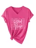 Enfermera jubilada cuidado Amazon eBay sitio independiente moda casual mujer camiseta de manga corta con cuello en V comercio exterior