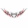 Pegatinas de Tatuaje Temporales Impermeables Estilo Oscuro Deseo Puro Cintura y Pecho Colgante de Corazón con Espinas y Cinta para Niñas