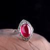 Anillo de Boda de Plata para Mujer Estilo Antiguo con Piedra de Marsella, Plata S925, Calcedonia Verde, Accesorio de Joyería, Anillo de Dedo