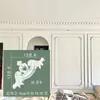 Línea de PU Línea de estuco imitación francesa Borde de pared de fondo de TV Tira decorativa Línea de modelado Flor de esquina de techo europea