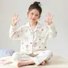 Pijama para Niña Algodón Nube Primavera y Otoño Manga Larga Tallas Mediana y Grande Niñas Niños Ropa de Casa para Aire Acondicionado Nuevo Set 2026