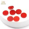 Venda Direta da Fábrica de Acessórios de Joias Redondos de Ágata Vermelha Natural com Dupla Face, Acessórios de Jade, Peças Redondas de Ágata de Calcedônia Vermelha