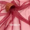 Tela de Organza 2020D Hilo Ruyi Mate Transparente Ligeramente Rígida Accesorios de Encaje Bordado Tela para Empaque de Regalos