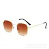 Óculos de sol com armação poligonal 25 novos para primavera e verão masculinos de metal óculos de sol de comércio exterior transfronteiriço europeu e americano óculos de moda femininos