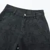 Nuevos jeans de jacquard de cintura alta con pierna curva, para principios de otoño de 2026, versátiles, modernos, adelgazantes, de corte holgado, pantalones casuales de pierna ancha, pantalones largos
