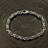 Nuevo y elegante pulsera de cruz para hombres a la moda, colección de pulseras vintage hechas a mano de alta gama europeas y americanas, directo del fabricante