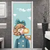 Renovação de Casa para Aluguel Adesivos de Porta de PVC, Adesivos de Parede à Prova d'Água para Portas de Armário, Adesivos Removíveis para Portas de Vidro, Decoração de Casa Jit Dropshipping