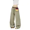 Pantalones Tácticos Paracaidistas de Color Sólido Funcionales de Secado Rápido para Hombre y Mujer, Diseño de Costuras de Contraste Estilo Montaña, para Senderismo y Montañismo de Primavera