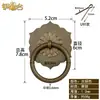 Junta Hexagonal, Armário Estilo Antigo, Puxador de Cobre Puro, Puxador de Porta de Armário Retrô, Acessórios de Puxador para Ferragens de Gaveta Estilo Chinês Novo
