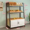 Balcão Ilha Expositores para Bolos de Padaria Vitrine Expositora Multicamadas Prateleiras para Panificação Supermercado Estilo Celebridade da Internet