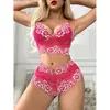 Lencería de encaje transfronteriza europea y americana para mujer, camisola sexy de verano de malla transparente, bata al por mayor