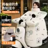 Funda cortavientos para patinete eléctrico, forrada de polar y engrosada para invierno, impermeable, cortavientos y cálida, protege el cuello y los hombros