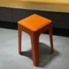 Banqueta de plástico para uso doméstico, ultra-espessa, banqueta macia acolchoada para sala de estar, banco para sala de jantar, banqueta extra estilo nórdico, modelo popular espessado para uso doméstico