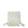 Bolso de Cuentas Hecho a Mano Casual Nicho Coreano Nuevo 2024 Personalizado Bolso Bandolera Simple y Versátil para Mujer