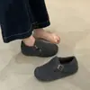 Zapatos Birkenstock con Suela Gruesa, Aumento Interno de Altura, Forrados de Felpa para Mujer en Otoño e Invierno, Zapatos Cálidos Peludos Nuevos, Zapatos de Algodón, Zapatos Birkenstock Grises, Botas de Nieve